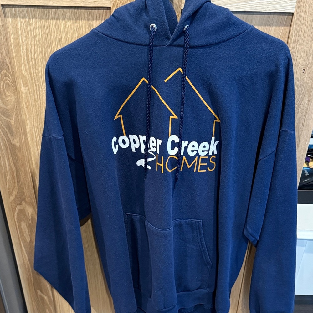 Hanes Navy Blue Zip-Up Hoodie